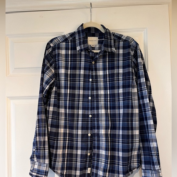 Men’s American eagle plaid dress shirt - Picture 2 of 3
